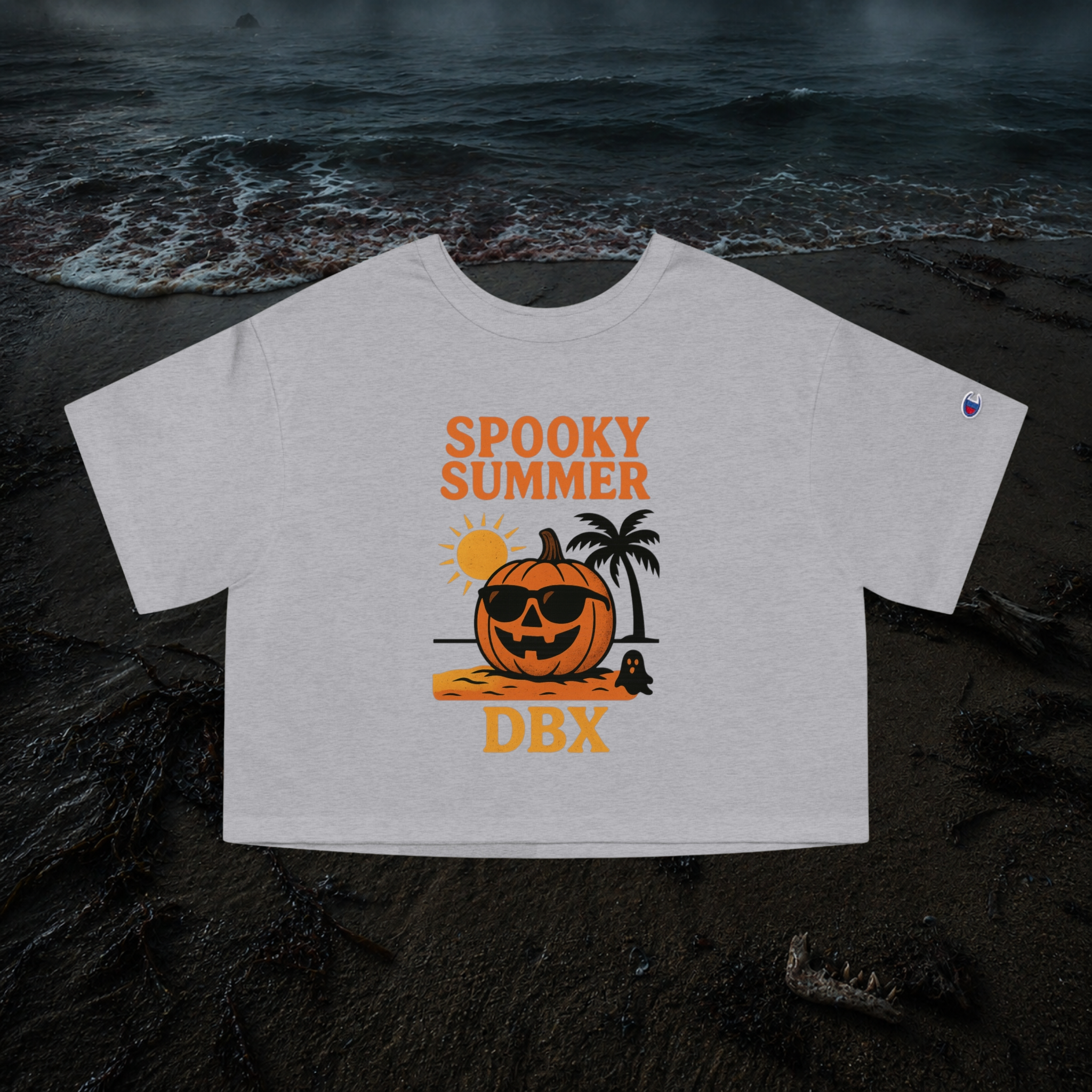SPOOKY SUMMER D B X CROP TOP