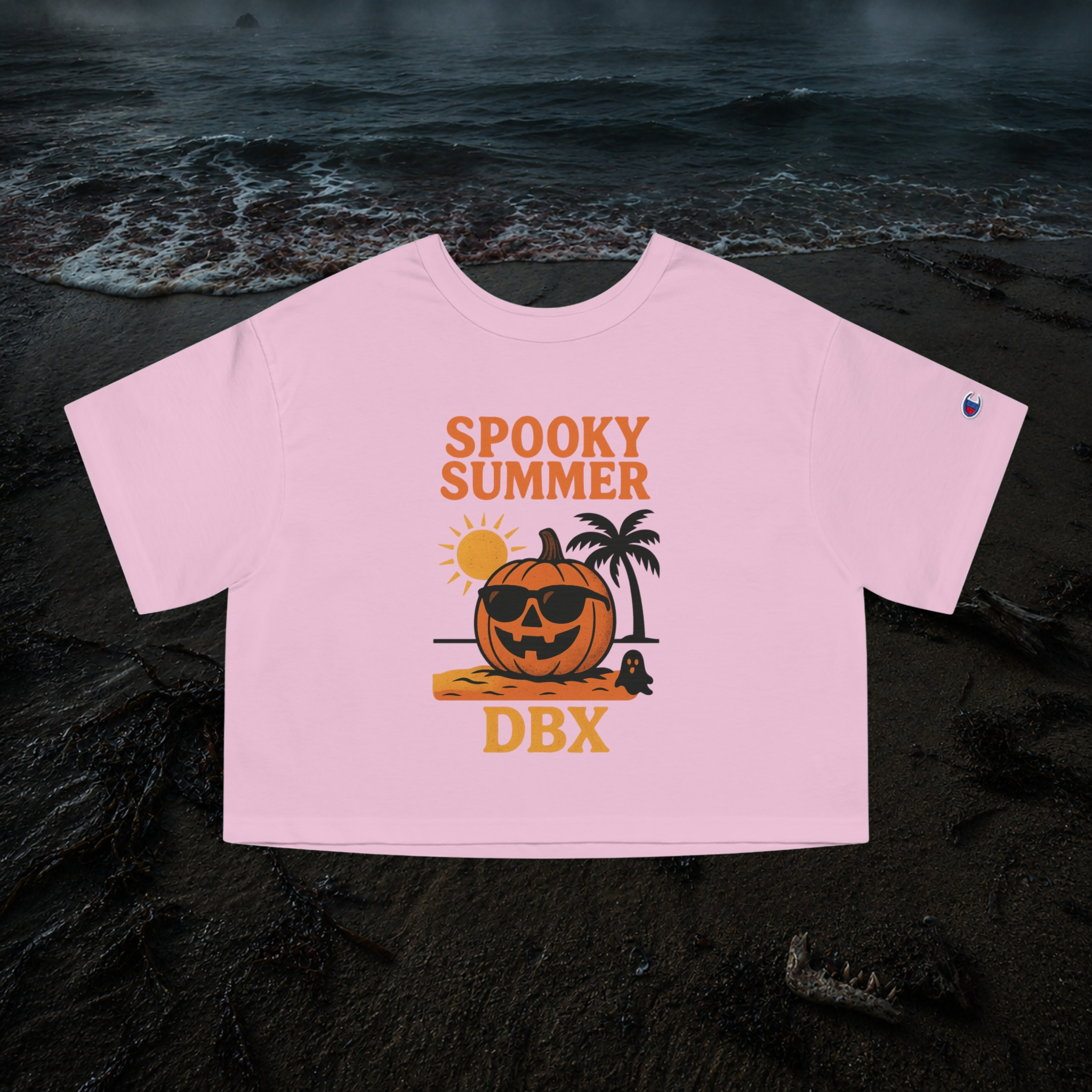 SPOOKY SUMMER D B X CROP TOP